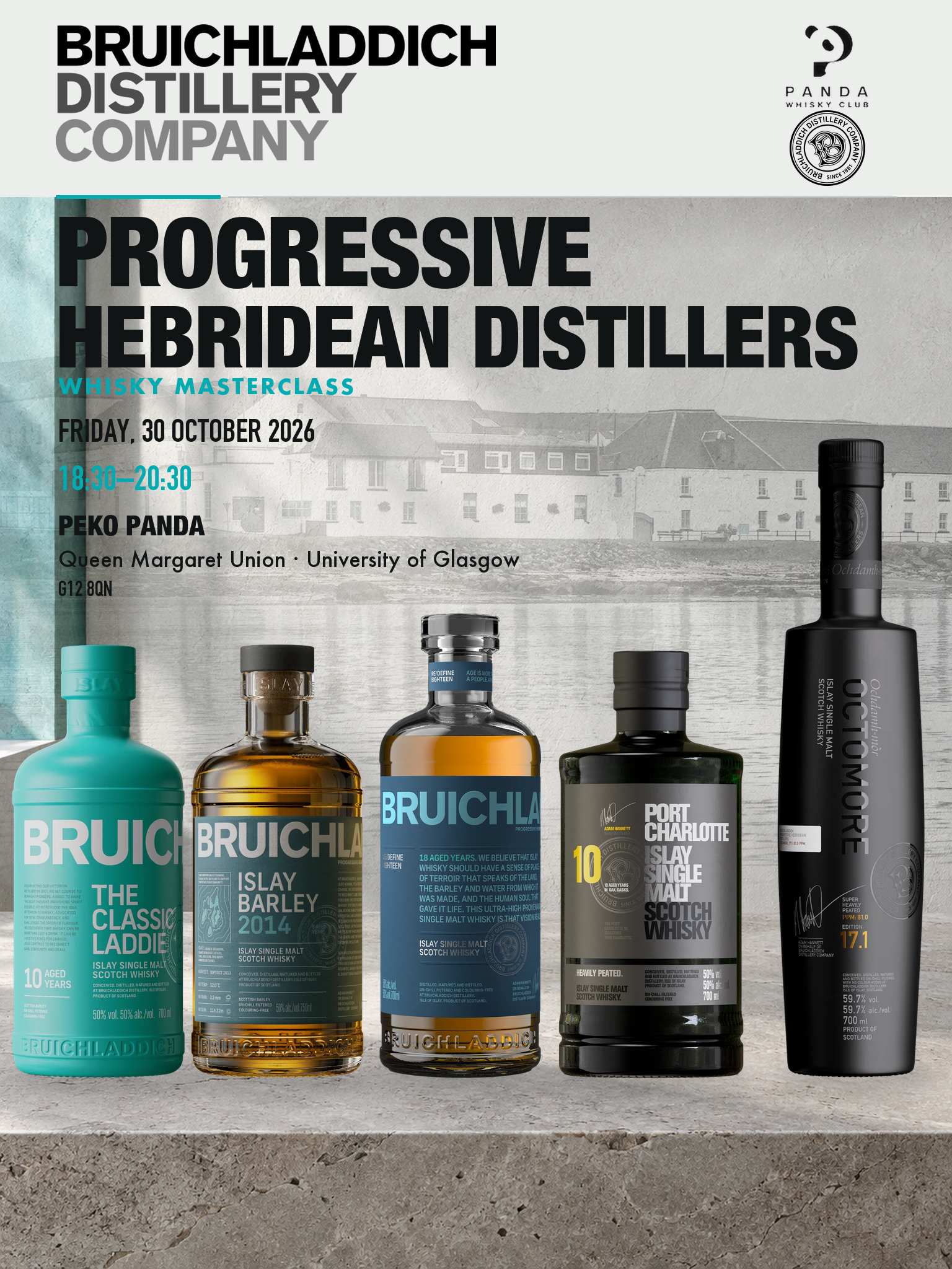 Bruichladdich Whisky Masterclass with Murray Campbell poster